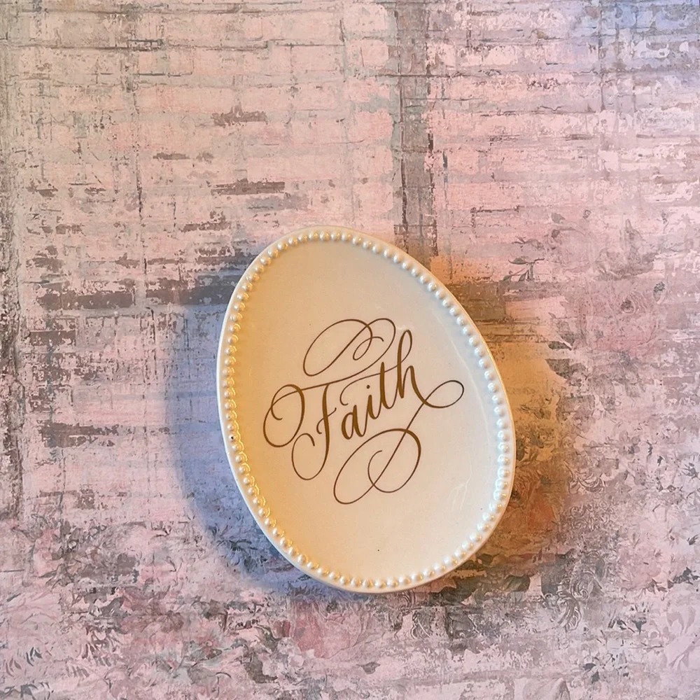 Two’s Company Faith Trinket Tray